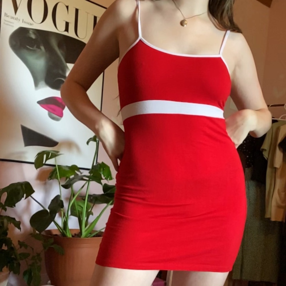 Brandy Melville red mini dress